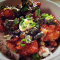 ゆーきーみ's cooksnap of when they made 甘辛ネギだれの唐揚げ丼.