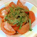 nonchan26's cooksnap of when they made 簡単すぎ・・・トマトと大葉のサラダ.