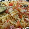 豆と麦's cooksnap of when they made ノンオイルでヘルシー！トマトの簡単パスタ.