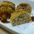 kiyoka777's cooksnap of when they made 鶏であっさり★ごまメンチカツ.