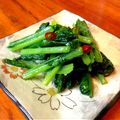 ＊＊naomi＊＊'s cooksnap of when they made シンプルが一番♪小松菜のにんにく炒め.