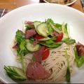 aiai5586's cooksnap of when they made ルッコラとパストラミビーフのサラダそば.