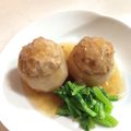 Usa911's cooksnap of when they made かぶの鶏ひき肉詰めあんかけ.