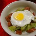 saki1010's cooksnap of when they made ブロッコリーの茎で簡単おつまみ♪温玉のせ.