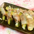 桃屋誰's cooksnap of when they made かぼちゃの豚肉巻き②inチーズ♡.