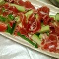 ひらいうらら's cooksnap of when they made おつまみに！生ハムきゅうり巻き.