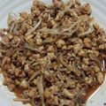 panda0000's cooksnap of when they made 豆腐✿もやし✿ひき肉の炒めもの.