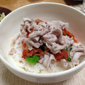 まぽりんこ's cooksnap of when they made 簡単★夏のゴーヤと豚しゃぶの冷やし汁ご飯.
