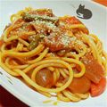 みつこ姉's cooksnap of when they made ケチャップとカレーの残りdeパスタ.
