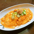 新人柚子胡椒's cooksnap of when they made ふわふわ山芋の和風オムライス.