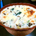 みにちえ's cooksnap of when they made ✿牡蠣とぶなしめじとほうれん草のグラタン.
