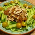 時花菜's cooksnap of when they made 棒々鶏＊青じそドレッシング＋練り梅.