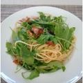 melmarilyn's cooksnap of when they made ルッコラとドライトマトのパスタ.