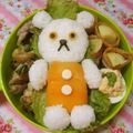 赤い電話's cooksnap of when they made *キャラ弁*絵本のしろくまちゃん.
