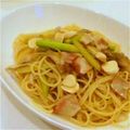 黒みつきなこ餅's cooksnap of when they made 行者にんにくのしょうゆ漬でパスタ♪.