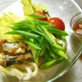 marilin36's cooksnap of when they made 夏野菜でカッペリーニ風冷やしうどん.
