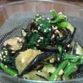 そめはる's cooksnap of when they made こまつ菜とナスのピリッと辛ゴマ和え♪.