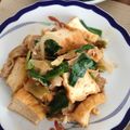yukiyumisa's cooksnap of when they made 厚揚げと豚肉のニラコチュ炒め.