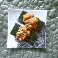 UMAe's cooksnap of when they made 納豆キムチのおつまみのり巻き.