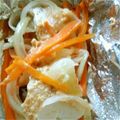 komim's cooksnap of when they made 野菜たっぷり　旬の真鱈のホイル焼き.