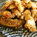 abeko's cooksnap of when they made 鶏モモ肉のみぞれ和え　キノコとナス添え.
