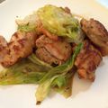 レインボーアニマル's cooksnap of when they made 鶏肉とレタスの塩麹カレーマヨ炒め.