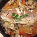 warmdish's cooksnap of when they made スープまでおいしい鯛のアクアパッツァ.