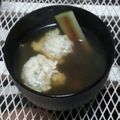 有希乃☆'s cooksnap of when they made トロリ焼きねぎと鶏だんごのすまし汁.