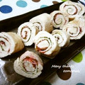ともまき０３１３'s cooksnap of when they made と～ほくからの、くるくるささみ梅しそ巻き.