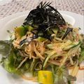 Faiza's cooksnap of when they made MYランチに♪　アボカド＆ざる蕎麦～☆.