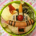 赤い電話's cooksnap of when they made シャアザクのキャラ弁.