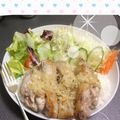 ずきあら's cooksnap of when they made 鶏肉のガーリックバター　ワンプレート.