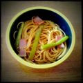 諒☆本好き's cooksnap of when they made アスパラとベーコンのバター醤油パスタ.