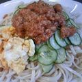 季節外れ's cooksnap of when they made 私のジャージャー麺風そうめん.