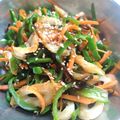 りょうりっこ☆'s cooksnap of when they made 時短！ピーマン人参ちくわの塩昆布ごま和え.