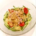 悠LOVE航's cooksnap of when they made つめたい麺♬簡単ごまだれラーメンサラダ.
