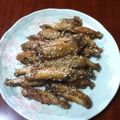 Okecchan's cooksnap of when they made 甘辛手羽先の唐揚げ　.