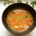 まっちぃなー's cooksnap of when they made オクラとトマトのみそ汁.