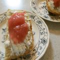 チョコチョコかえる's cooksnap of when they made カッテージチーズ＆ジャムトースト.