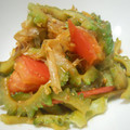 まゆみ母ちゃん's cooksnap of when they made ゴーヤとトマトのおかか和え.