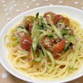 おはあおとうこ's cooksnap of when they made トマトとシーチキンの冷製パスタ.
