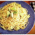 みのりかわのりお's cooksnap of when they made 節約★完熟アボカドの冷製ワサビマヨパスタ.