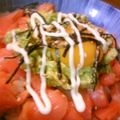 kimuranran's cooksnap of when they made サーモンとアボカドのまったり丼.