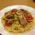 ゆみ☆ゆっこ's cooksnap of when they made 麺つゆとコンソメのパスタ.