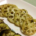 nuri0's cooksnap of when they made 簡単♪レンコンのバジルソース.