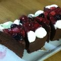 ひなゆうちゃん's cooksnap of when they made 簡単手抜きベリーチョコレートケーキ.