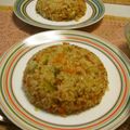 時花菜's cooksnap of when they made パパのしょうゆチャーハン焼きおにぎり風☆.
