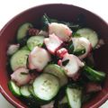 aitosan's cooksnap of when they made ＊タコと胡瓜の酢の物＊.
