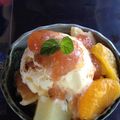Namifrisk's cooksnap of when they made ホットケーキ☆バニラアイス乗せ.