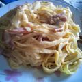 くさたお's cooksnap of when they made フィットチーネのカルボナーラ.